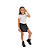 Short Saia Infantil Faminino em Courino Preto - Imagem 4