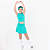 Conjunto Infantil Fitness Short Saia com Top Amanda - Imagem 2
