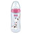 MAMADEIRA NUK ANTICÓLICA FIRST CHOICE ROSA GIRAFA 360ML - Imagem 1