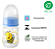 MAMADEIRA PITUCA ABELHINHA BICO REDONDO SILICONE AZUL 80ML - Imagem 3
