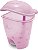 LIXEIRA INFANTIL ADOLETA BEBÊ URSO C/ PEDAL 12 LITROS ROSA TRANSLUCIDO - Imagem 2