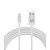 Cabo Lightning MFI para USB 3A 1,5m Nylon Branco WI448 - Multilaser - Imagem 2