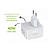 Carregador de Tomada USB-C + C 2 Entrada 40W Bivolt Branco - Compatível Apple - Imagem 2