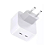 Carregador de Tomada USB-C + C 2 Entrada 40W Bivolt Branco - Compatível Apple - Imagem 1