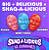 Shaq-A-Licious XL Gummies Original Flavor Chewy Gummy Candy - Imagem 4