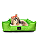 Cama Pet Cachorro & Gato- Impermeável- Nylon- G- Verde-Limão - Imagem 1