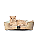 Cama Pet Cachorro & Gato- Suede- Veludo- P- Bege - Imagem 2