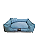 Cama Pet Cachorro & Gato- Suede- Veludo- M- Azul - Imagem 3