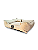 Cama Pet Cachorro & Gato- Suede- Veludo- G- Bege - Imagem 3