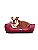 Cama Pet Cachorro & Gato- Suede- Veludo- GG- Marsala - Imagem 1