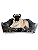Caminha Pet Cachorro & Gato- Impermeável- Acquablock- G - Chumbo Floral - Imagem 1