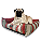 Caminha de Cachorro- Impermeável- Acquablock- G- Vermelho Listrado - Imagem 1