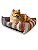 Caminha Pet Cachorro & Gato- Impermeável- Acquablock- M - Vermelho Listrado - Imagem 1