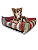 Caminha Pet Cachorro & Gato- Impermeável- Acquablock- P- Vermelho Listrado - Imagem 1