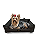 Cama Pet-Cachorro & Gato 100% Algodão- Brim- M- Chumbo - Imagem 1