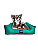 Cama de Pet- 100% Algodão- Brim- P- Verde - Imagem 2