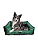 Cama Pet Cachorro & Gato - Impermeável- Nylon- GG- Verde Escuro - Imagem 1