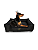 Cama Pet Cachorro & Gato - Impermeável- Nylon- P- Preto - Imagem 1