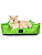 Cama Pet- P- Impermeável- Nylon- Verde Limão- Tradicional - Imagem 4