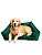 Cama Pet Cachorro & Gato - Impermeável- Nylon- XG- Verde-Bandeira - Imagem 1