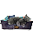 Caminha Pet Cachorro & Gato- Impermeável- Acquablock- P- Azul Floral - Imagem 1