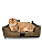 Caminha Pet Cachorro & Gato- Impermeável- Acquablock- P- Marrom Listrado 03 - Imagem 1