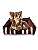 Caminha Pet Cachorro & Gato- Impermeável- Acquablock- P- Marsala Listrado - Imagem 1