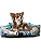 Caminha Pet Cachorro & Gato- Impermeável- Acquablock- P- Verde Folhas - Imagem 4