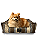 Caminha Pet Cachorro & Gato- Impermeável- Acquablock- M - Marrom Listrado - Imagem 1