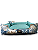 Caminha Pet Cachorro & Gato- Impermeável- Acquablock- M - Verde Folhas - Imagem 2