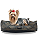 Cama Pet- M- Impermeável- Malaga- Listrado - Imagem 1