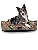 Cama Pet- GG- Impermeável- Malaga- Mosaico Verde - Imagem 1