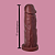 PENIS DE BORRACHA COM GLANDE MARCADA 17 CM x 4,5 CM - Imagem 1