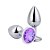 PLUG ANAL EM AÇO INOX COM PEDRA P - Imagem 5