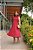 Vestido Luciana Midi Vermelho Elegante - Imagem 6