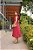 Vestido Luciana Midi Vermelho Elegante - Imagem 2