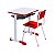 Kit Escolar Individual VERMELHO – (Mesa e Cadeira) – JUVENIL – MADEIRA – COR VERMELHO – 40092 - Imagem 2