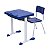 Kit Escolar Individual AZUL – (Mesa e Cadeira) – JUVENIL 06 a 09 Anos 40999 - Imagem 1