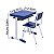 Kit Escolar Individual AZUL – (Mesa e Cadeira) – JUVENIL 06 a 09 Anos 40999 - Imagem 5