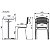Kit Escolar Individual AZUL – (Mesa e Cadeira) – ADULTO – MADEIRA – COR AZUL – 40095 - Imagem 4