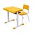 Kit Escolar Individual – (Mesa e Cadeira) – INFANTIL 03 a 06 Anos COR AMARELO – 41087 - Imagem 1