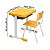 Kit Escolar Individual – (Mesa e Cadeira) – INFANTIL 03 a 06 Anos COR AMARELO – 41087 - Imagem 3