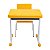 Kit Escolar Individual – (Mesa e Cadeira) – JUVENIL 06 a 09 Anos COR AMARELO – 41083 - Imagem 3