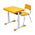 Kit Escolar Individual – (Mesa e Cadeira) – JUVENIL 06 a 09 Anos COR AMARELO – 41083 - Imagem 1