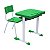 Kit Escolar Individual VERDE Mesa e Cadeira INFANTIL 03 a 06 Anos COR VERDE – 41088 - Imagem 3