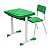 Kit Escolar Individual VERDE – (Mesa e Cadeira) – JUVENIL 06 a 09 Anos COR VERDE – 41084 - Imagem 1