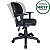 Cadeira Giratória Executiva Baixa Costurada C/ Braços Reguláveis - NR-17 - 31008 - Imagem 1