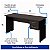 Mesa de Escritório 1,50x0,60 Com Gavetas - Marsala/Preto - 23473 - Casa das Cadeiras Goiânia - Imagem 3