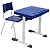 Conjunto Escolar Individual Retangular Plástico Azul – INFANTIL (03 a 06 anos) – 77306 - Casa das Cadeiras Goiânia - Imagem 1