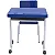Conjunto Escolar Individual Retangular Plástico Azul – JUVENIL (06 a 10 anos) – 77307 - Casa das Cadeiras Goiânia - Imagem 3